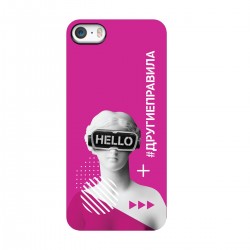 Чехол для Apple iPhone с принтом "Богиня общения (розовый)"